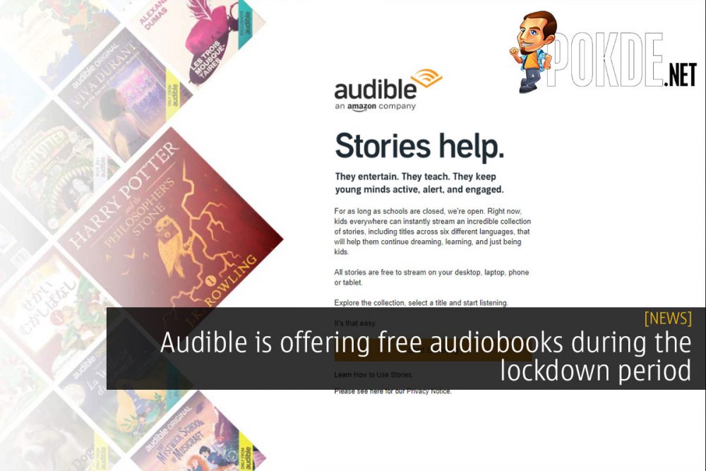 Audible is offering free audiobooks during the lockdown period 28