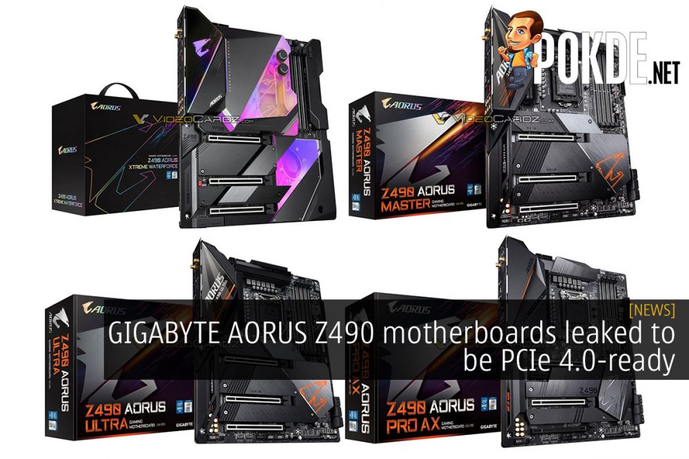 GIGABYTE AORUS Z490 motherboards leaked to be PCIe 4.0-ready 26