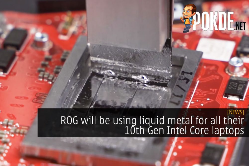 rog liquid metal 10th gen intel laptop cover