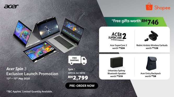 Acer Malaysia Will Be Giving Special Freebies for Acer Spin 3 Pre-Orders 25