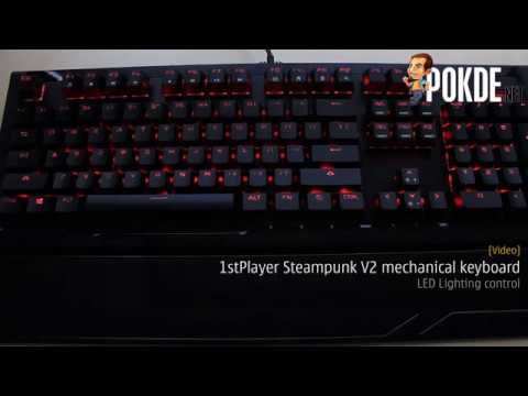 1STPLAYER Steampunk V2 Mechanical Keyboard LED Lighting Control 20
