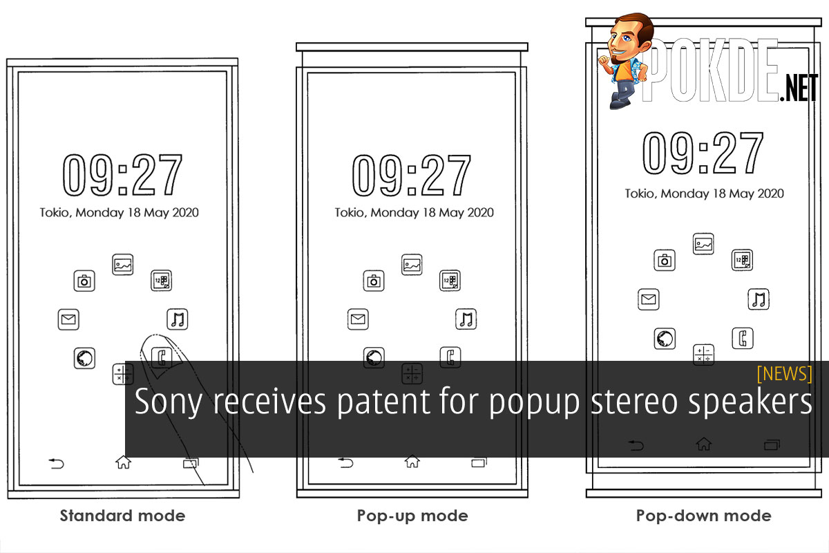 Sony receives patent for popup stereo speakers 12