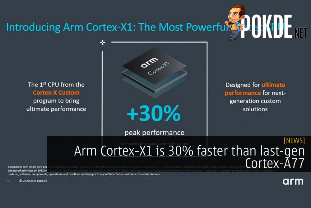 arm cortex x1 faster cortex a77