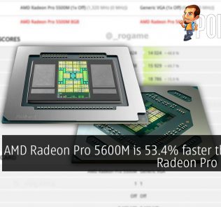 AMD Radeon Pro 5600M is 53.4% faster than the Radeon Pro 5500M! 30