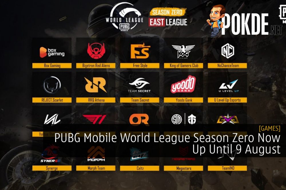 PUBG Mobile World League Season Zero Now Up Until 9 August 31