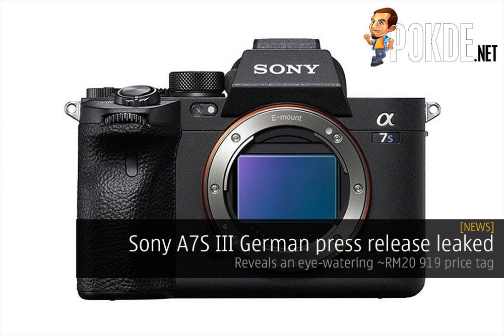 sony a7s iii leak price cover