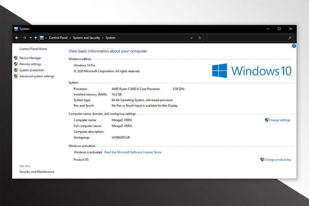 windows 10 old control panel