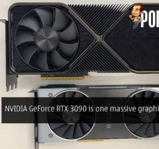 NVIDIA GeForce RTX 3090 massive graphics card cover