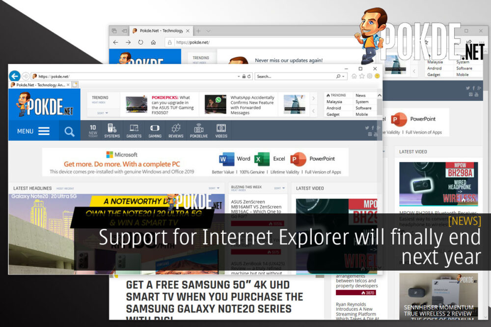 internet explorer end next year cover