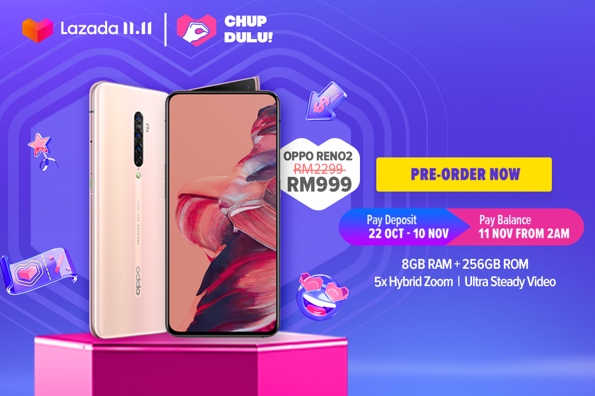You Can Get The OPPO Reno2 At RM999 This 11.11 On Lazada 27