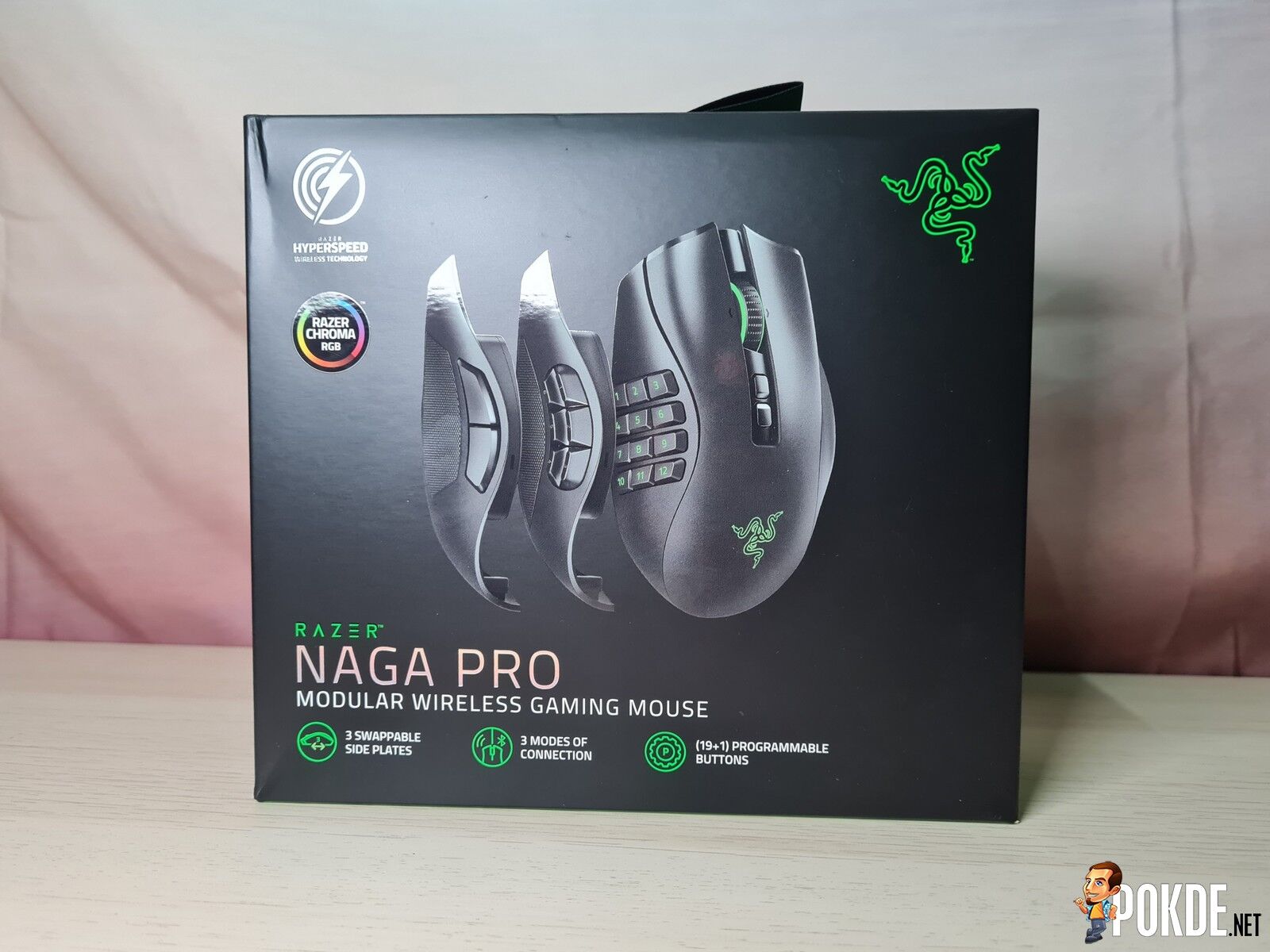  Buy Razer Naga Pro Modular Bluetooth Wireless RGB Gaming Mouse  with 3 Swappable Side Plates, Up to 19+1 Programmable Buttons
