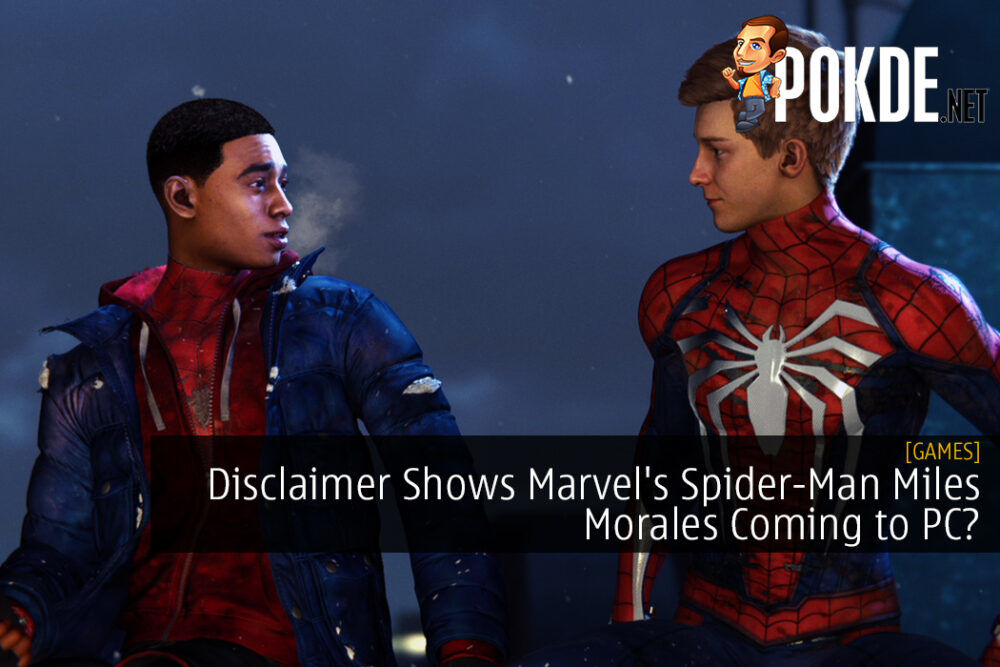 Disclaimer Shows Marvel's Spider-Man Miles Morales Coming to PC?