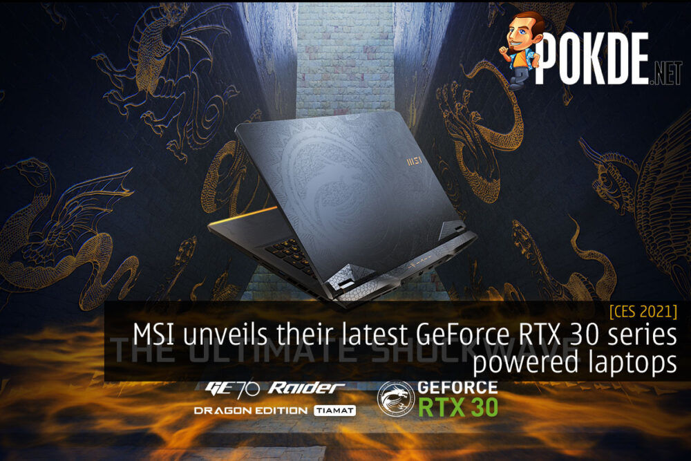 MSI GeForce RTX 30 series laptops cover