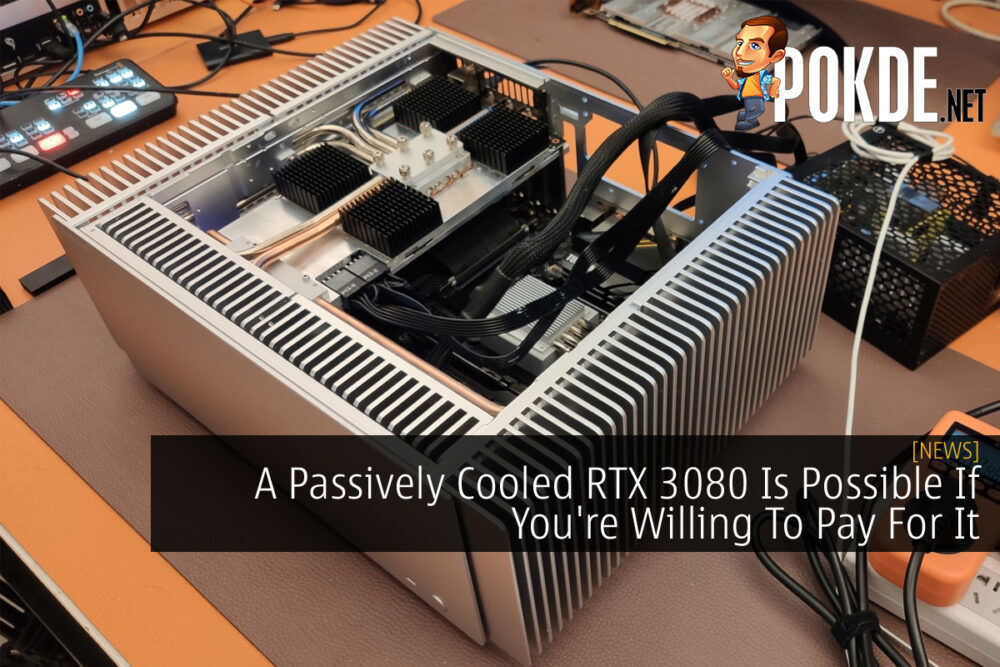 Passively cooled RTX 3080 cover