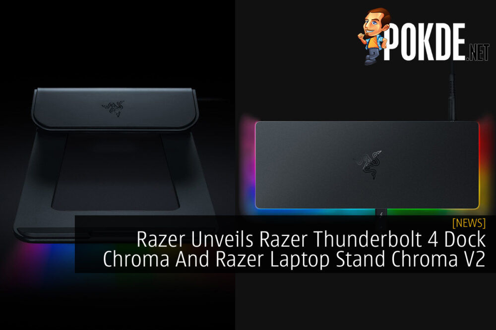 Razer Thunderbolt 4 Dock Chroma and Razer Laptop Stand Chroma V2 cover