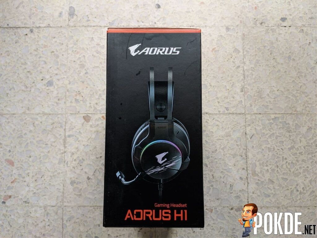 GIGABYTE AORUS H1 Gaming Headset Box Side 1