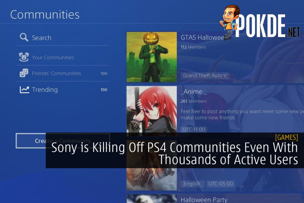 Sony is Killing Off PS4 Communities Even With Thousands of Active Users