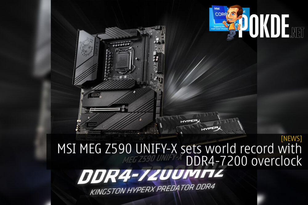 MSI MEG Z590 UNIFY-X DDR4-7200 world record cover