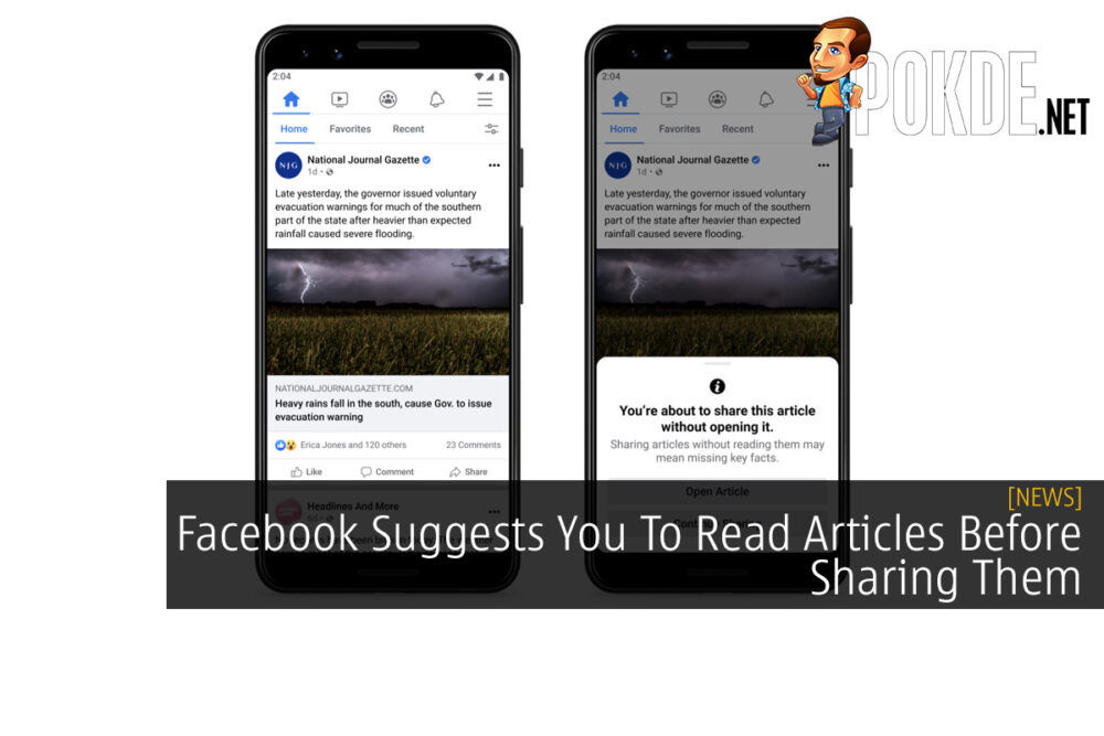 Facebook Suggests You To Read Articles Before Sharing Them 25