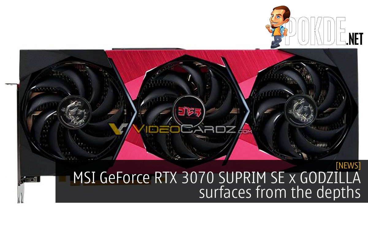MSI GeForce RTX 3070 SUPRIM SE X GODZILLA Surfaces From The Depths ...