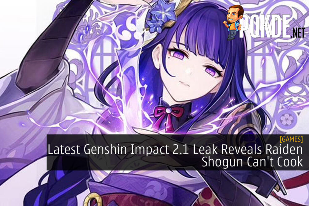Latest Genshin Impact 2.1 Leak Reveals Raiden Shogun Can't Cook