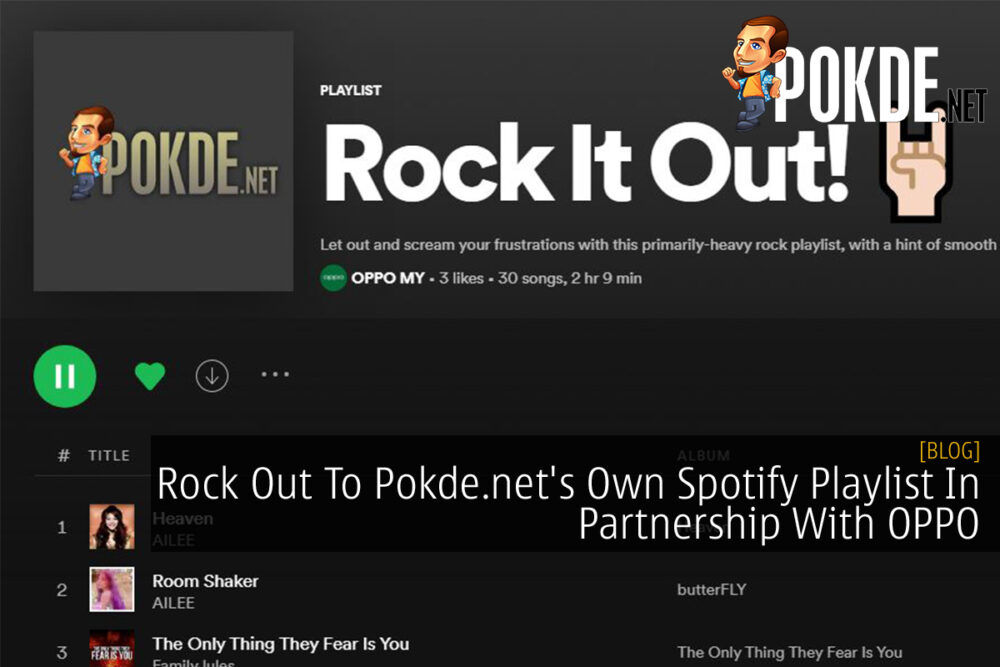 Pokde.net Spotify Playlist With OPPO cover