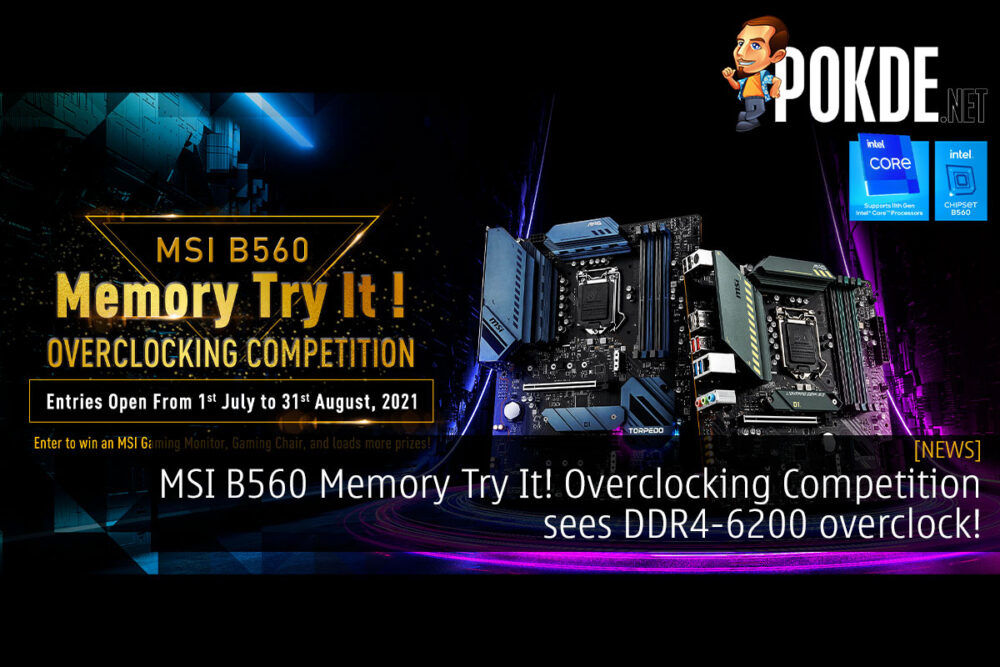 msi b560 memory try it overclocking competition winner cover
