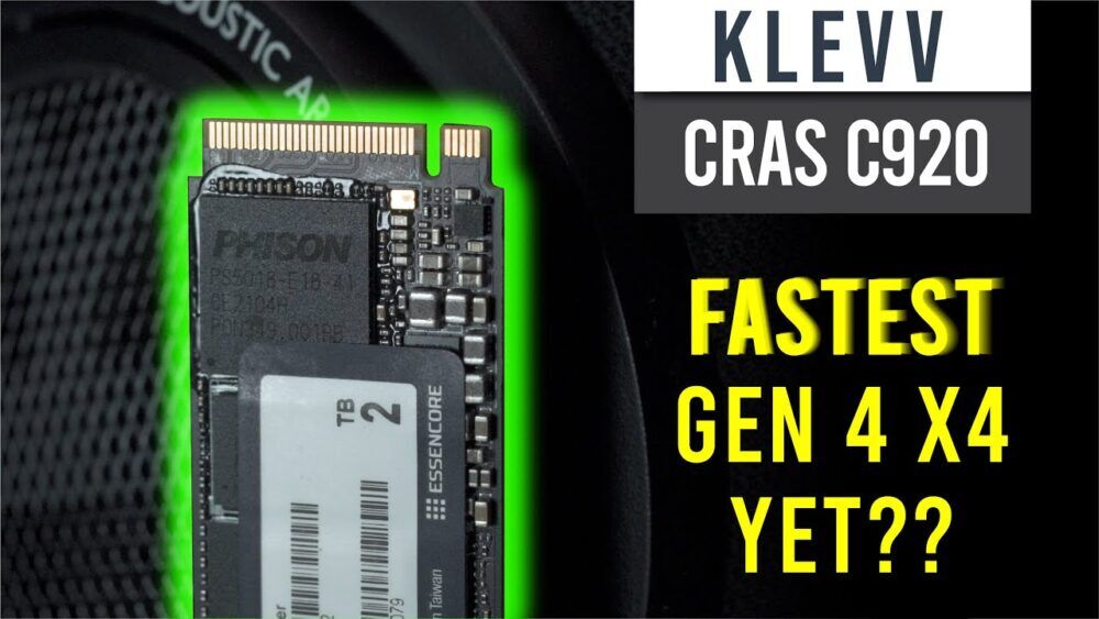 Klevv Cras C920 Review - Fastest PCIE 4 x4 yet! Cooler too! 22
