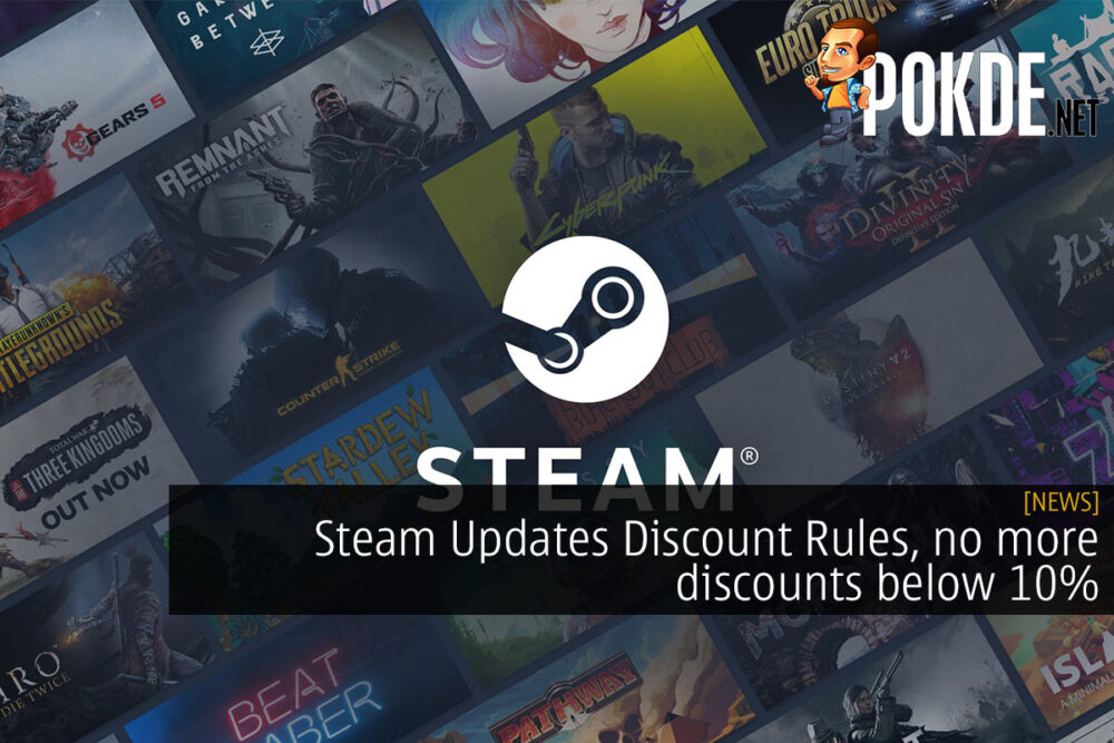 Steam Updates Discount Rules, no more discounts below 10%