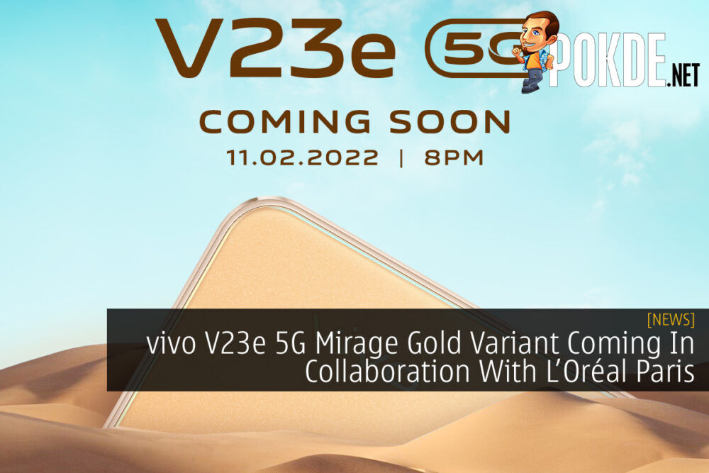 vivo V23e 5G Mirage Gold cover