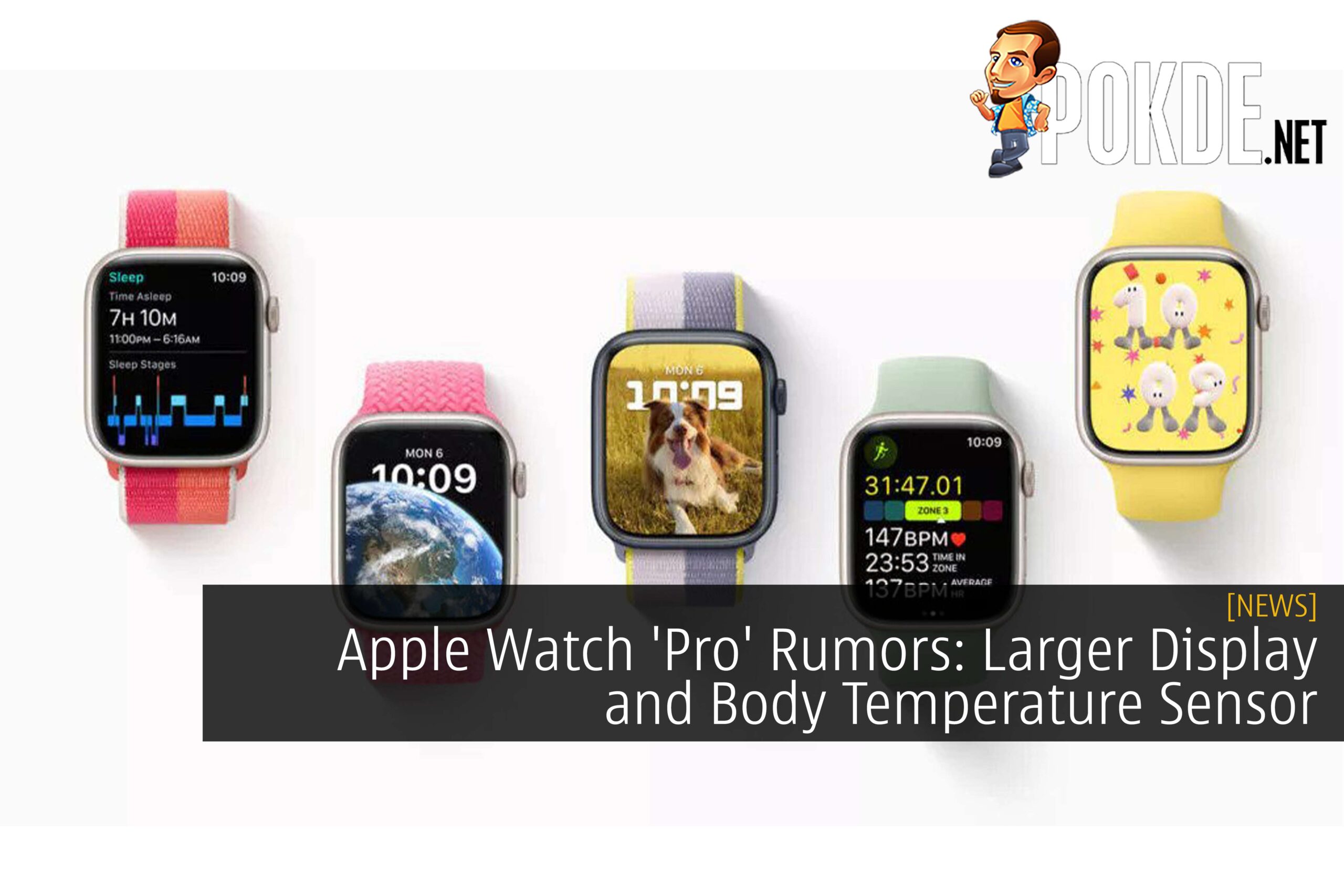 Apple Watch 'Pro' Rumors: Larger Display and Body Temperature Sensor
