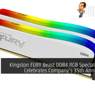 Kingston FURY Beast DDR4 RGB Special Edition Celebrates Company's 35th Anniversary 30