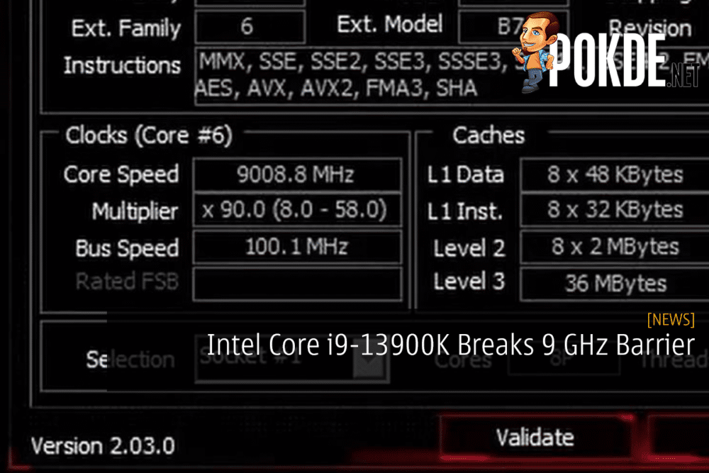 Intel Core i9-13900K Breaks 9 GHz Barrier 32