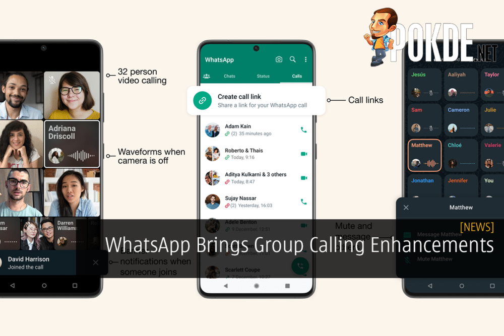 WhatsApp Brings Group Calling Enhancements