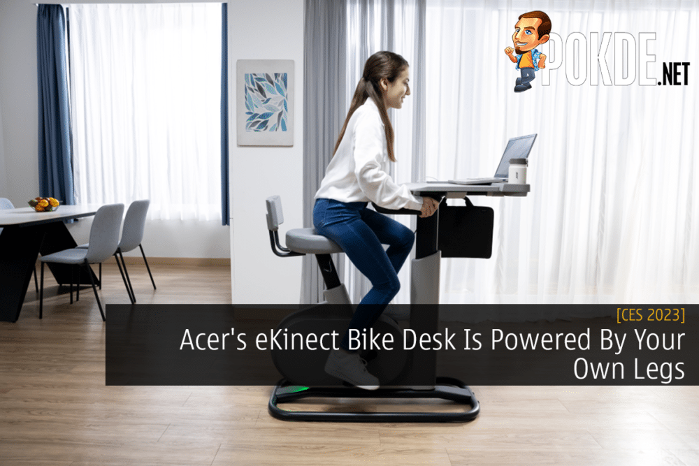 [CES 2023] Acer's eKinekt Bike Desk Is Powered By Your Own Legs 29