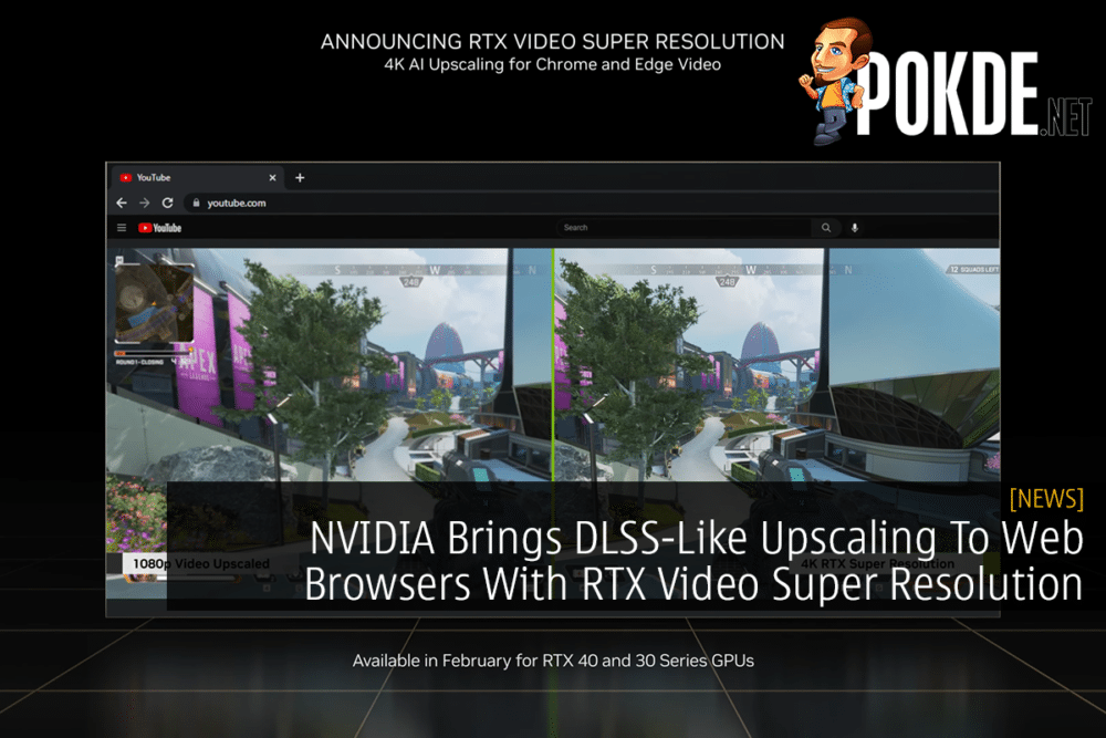 NVIDIA Brings DLSS-Like Upscaling To Web Browsers With RTX Video Super Resolution 22