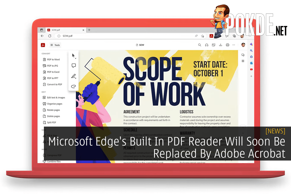 Microsoft Edge's Built In PDF Reader Will Soon Be Replaced By Adobe Acrobat 15