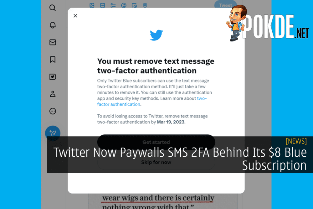 Twitter Now Paywalls SMS 2FA Behind Its $8 Blue Subscription 23