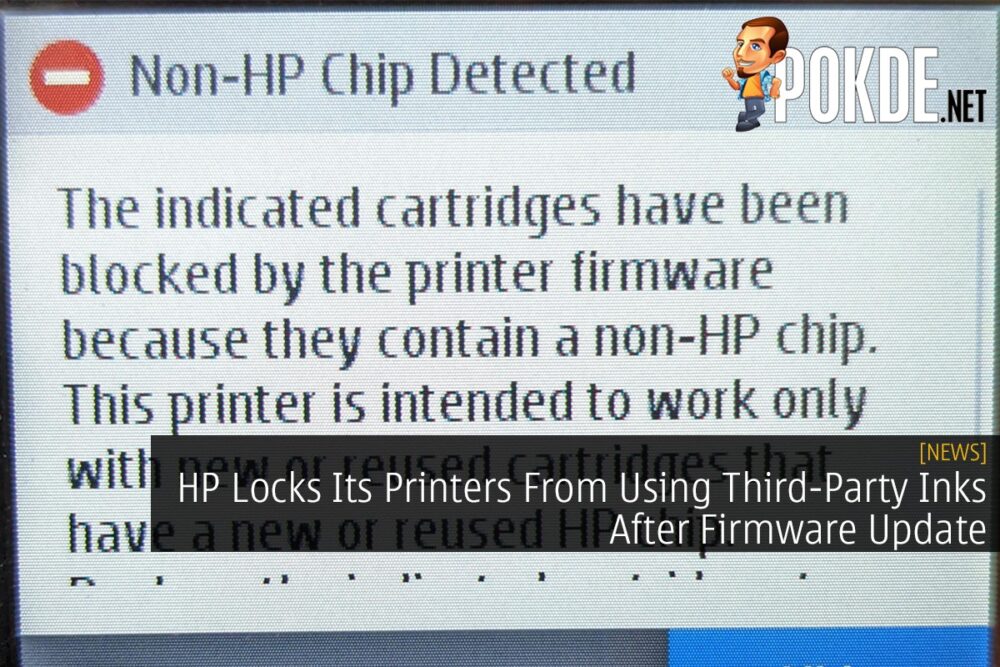 HP Locks Its Printers From Using Third-Party Inks After Firmware Update 26