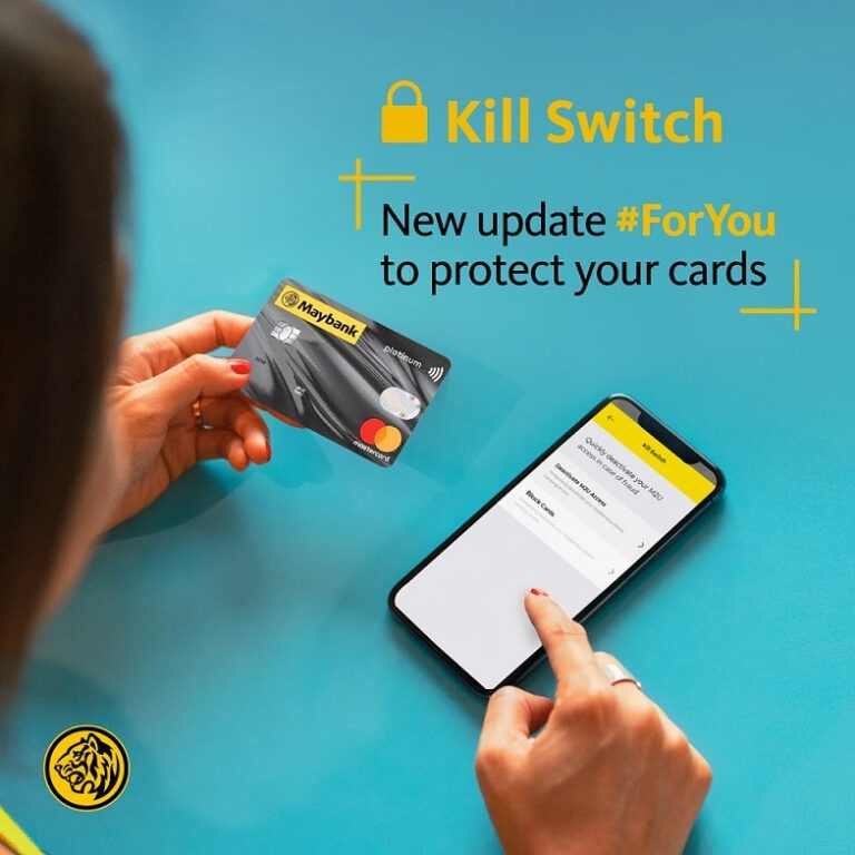 Maybank Introduces Kill Switch Feature for Credit and Charge Cards
