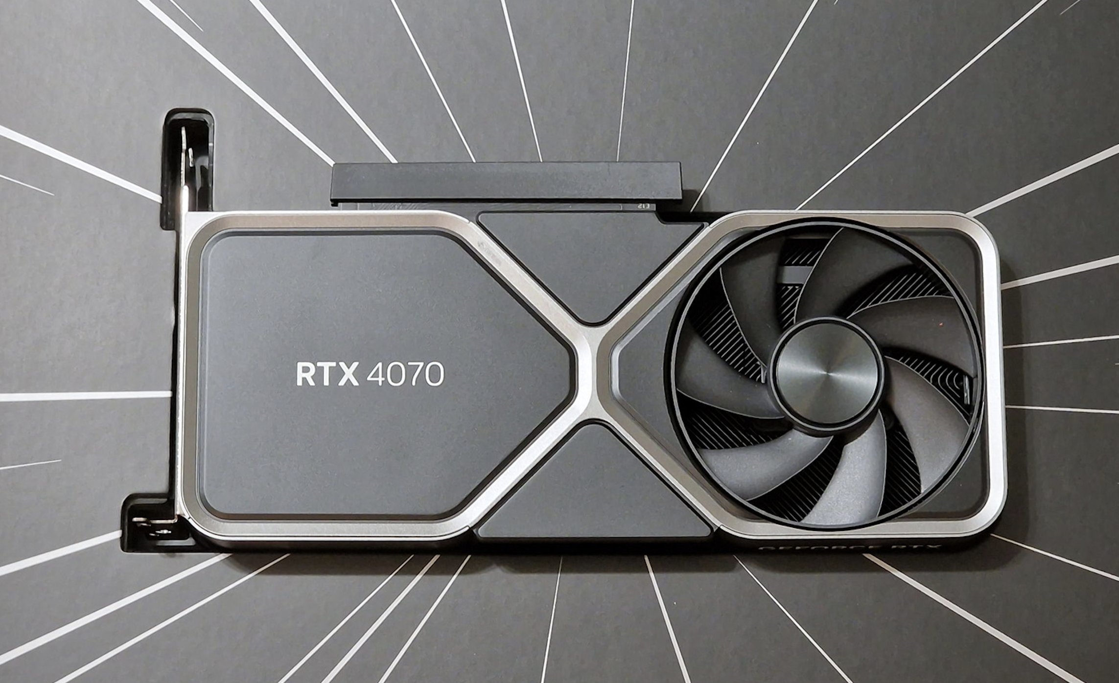 NVIDIA GeForce RTX 4070 Founder Edition Pictured