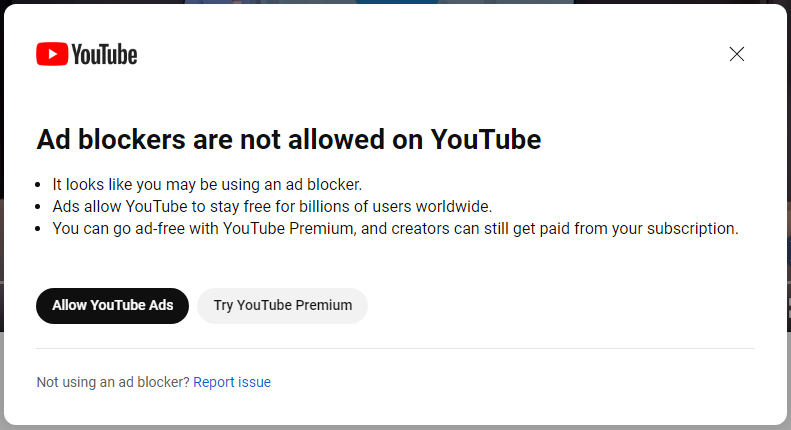 Using Adblockers On YouTube? You Might Be Barred From Watching Videos