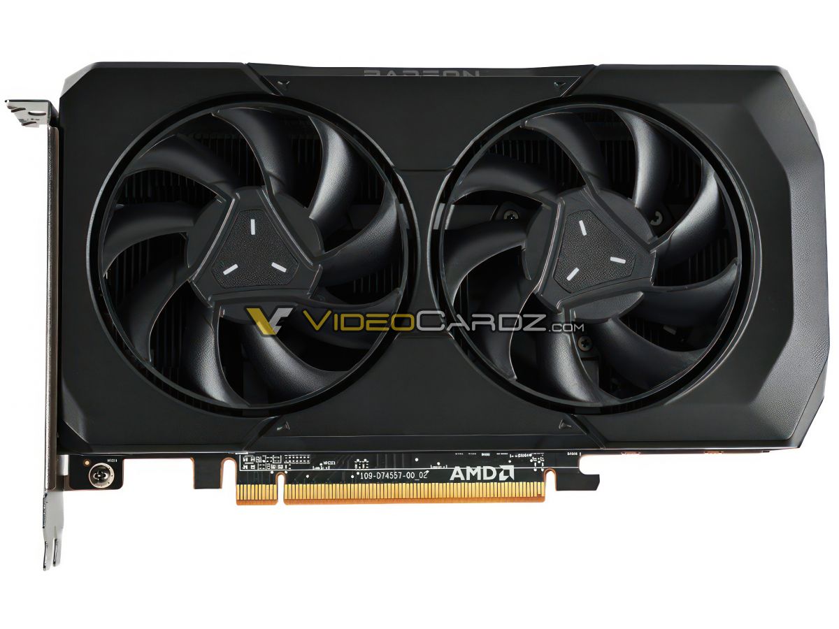 Leaked render shows the AMD Radeon RX 6600 XT as a single-fan