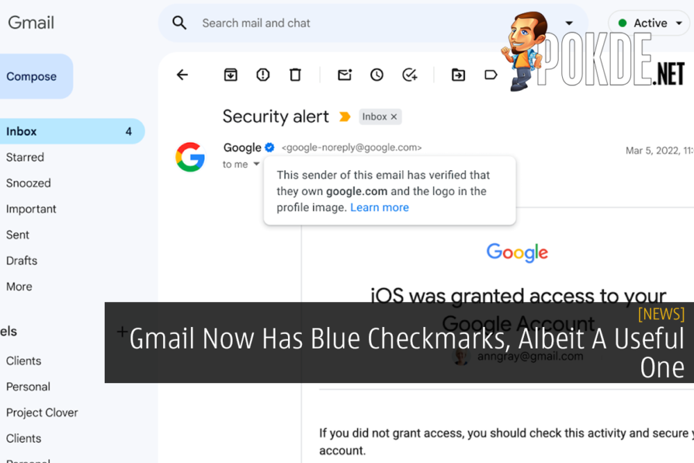 Gmail Now Has Blue Checkmarks, Albeit A Useful One 20