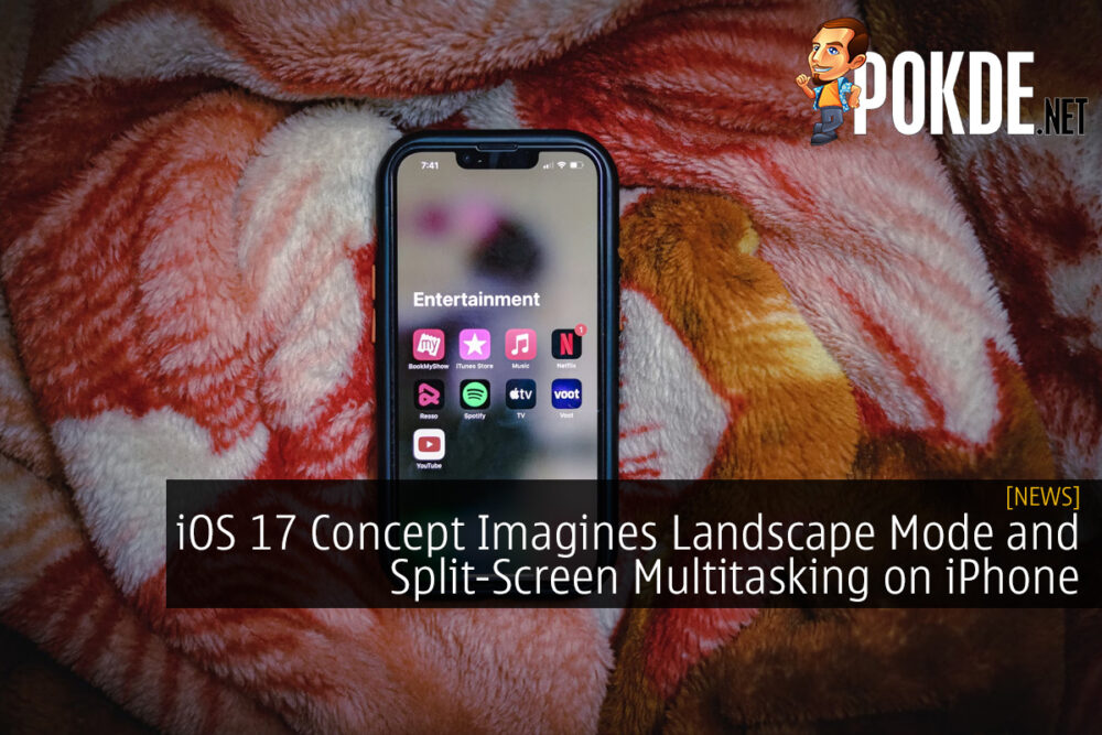 iOS 17 Concept Imagines Landscape Mode and Split-Screen Multitasking on iPhone