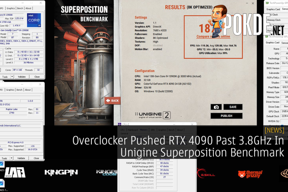 Overclocker Pushed RTX 4090 Past 3.8GHz In Unigine Superposition Benchmark 23