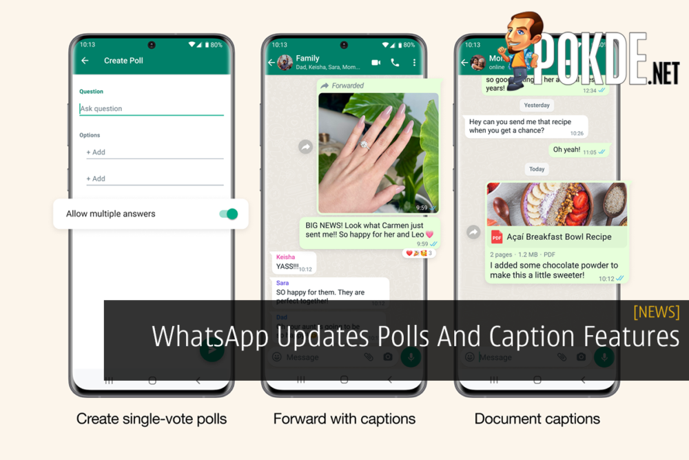 WhatsApp Updates Polls And Caption Features 29