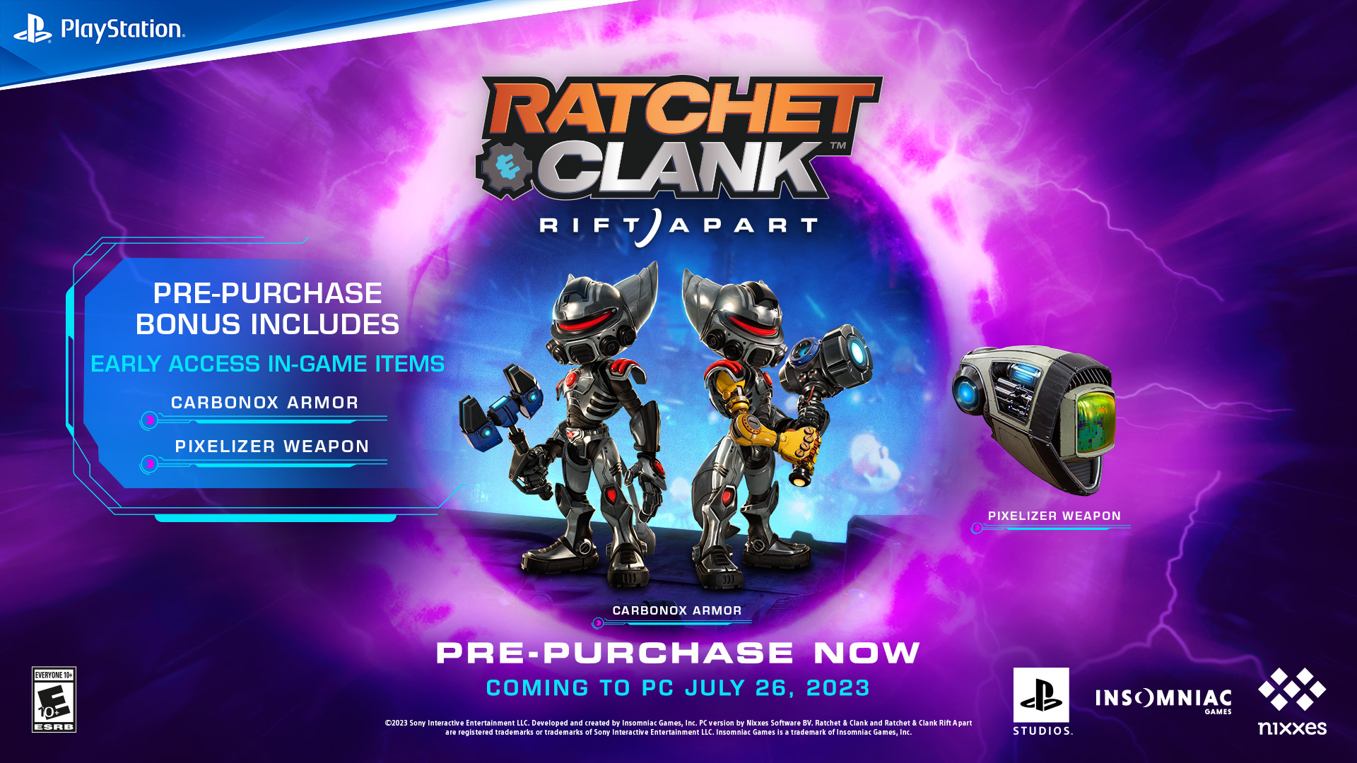 Ratchet & Clank: Rift Apart Debuts In PC This July 26th 23