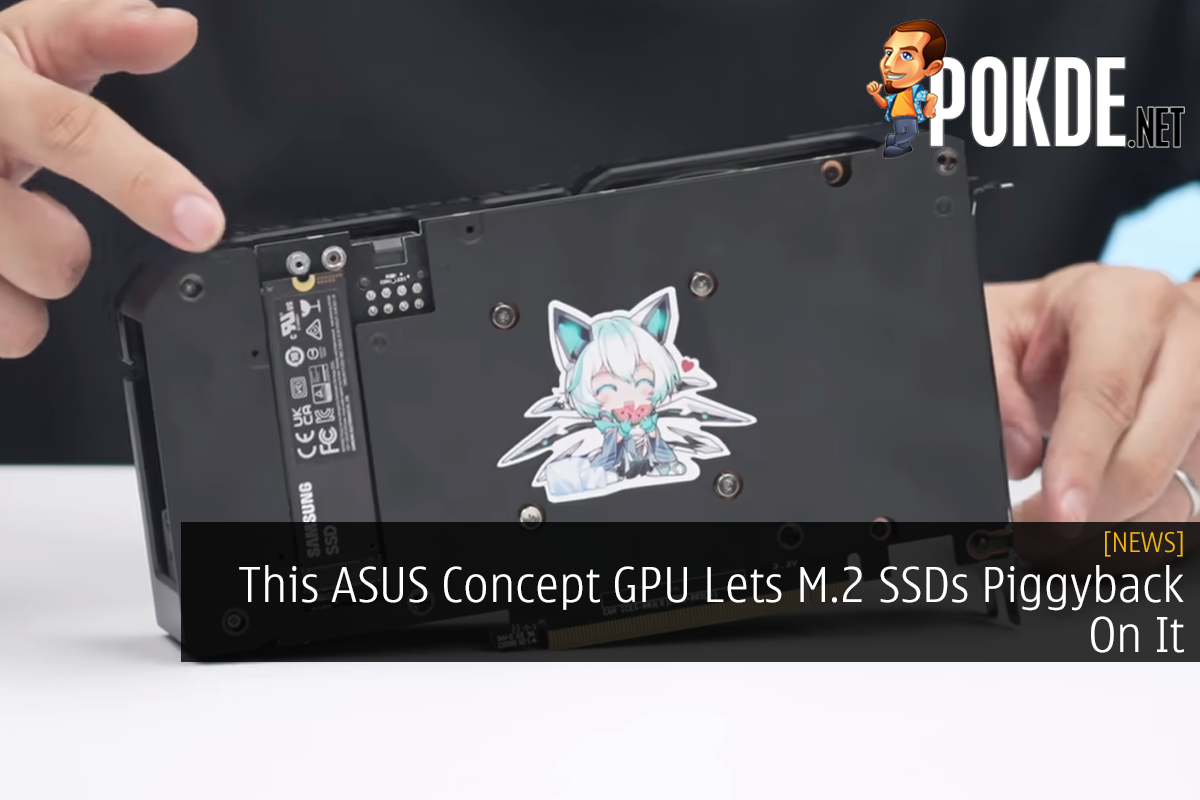 This ASUS Concept GPU Lets M.2 SSDs Piggyback On It 12