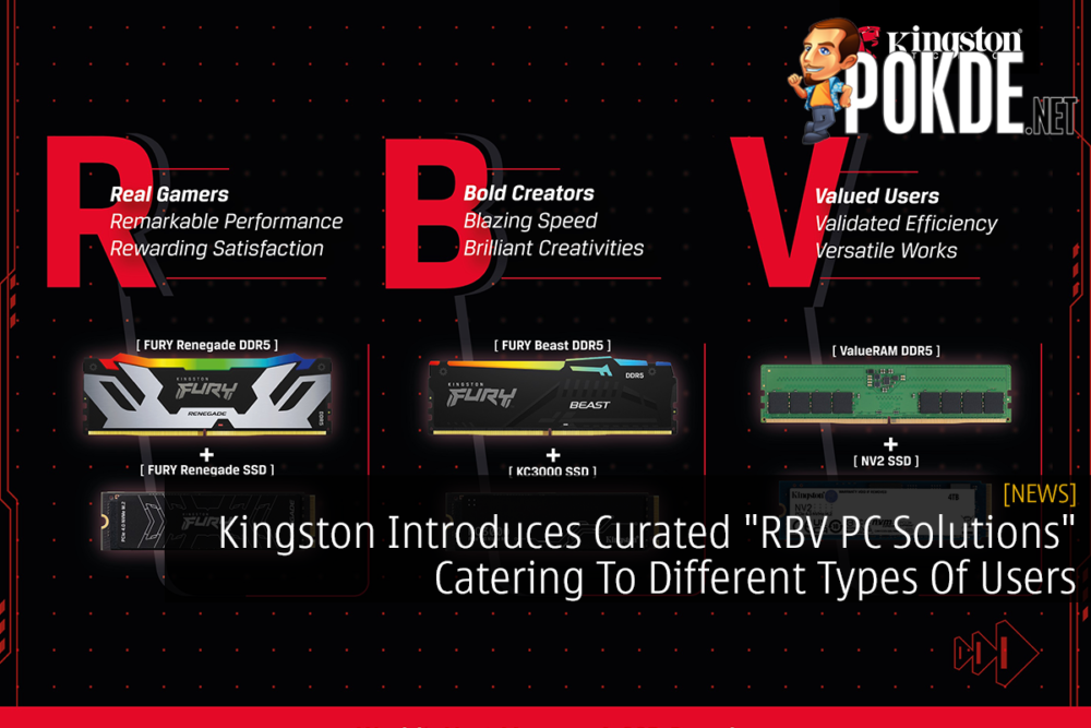 Kingston Introduces Curated "RBV PC Solutions" Catering To Different Types Of Users 25